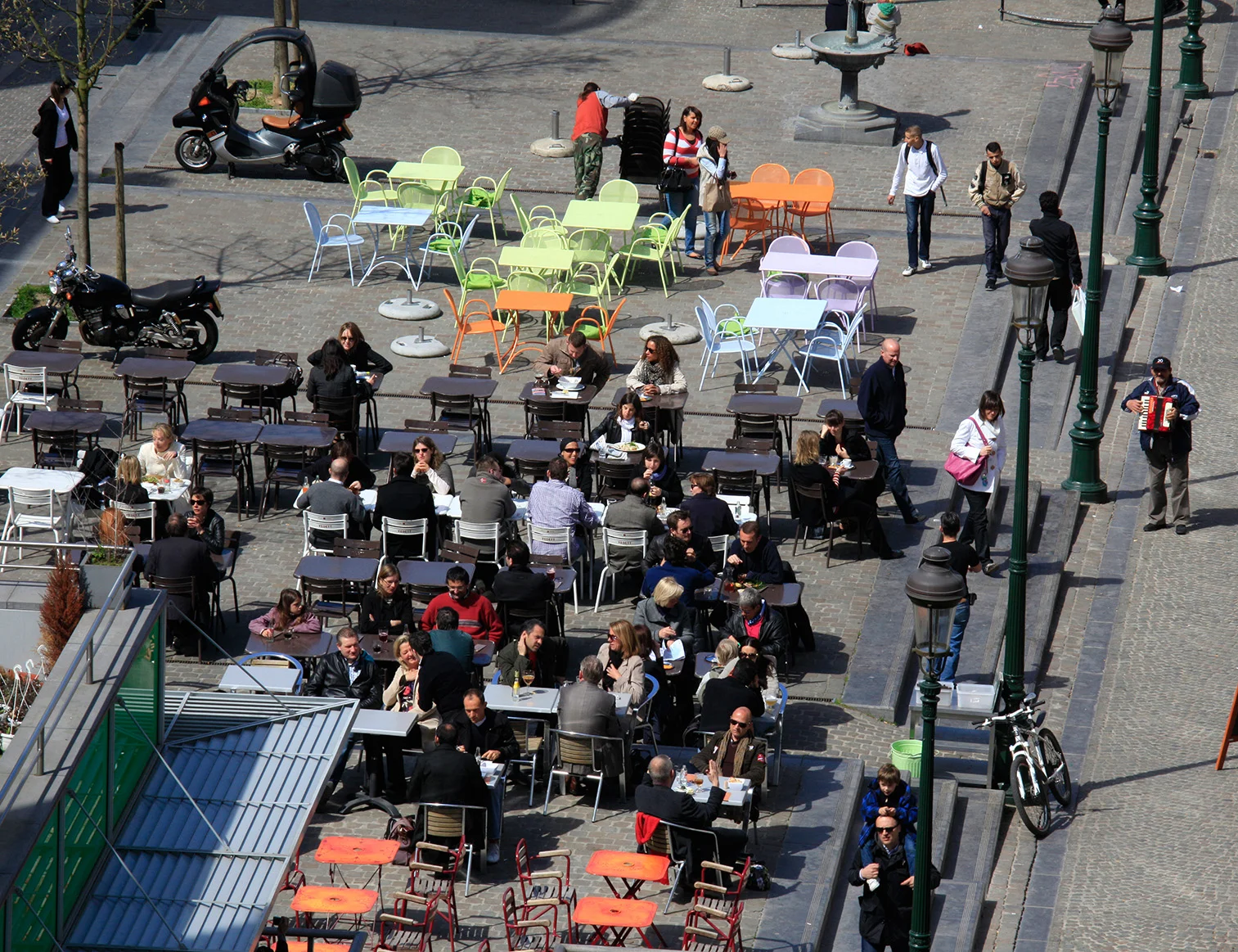 Terrasses dans les Marolles