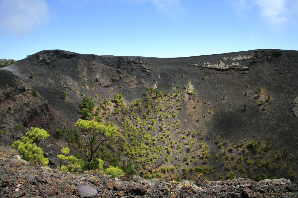 Crêtes au sommet du volcan San Antonio, La Palma