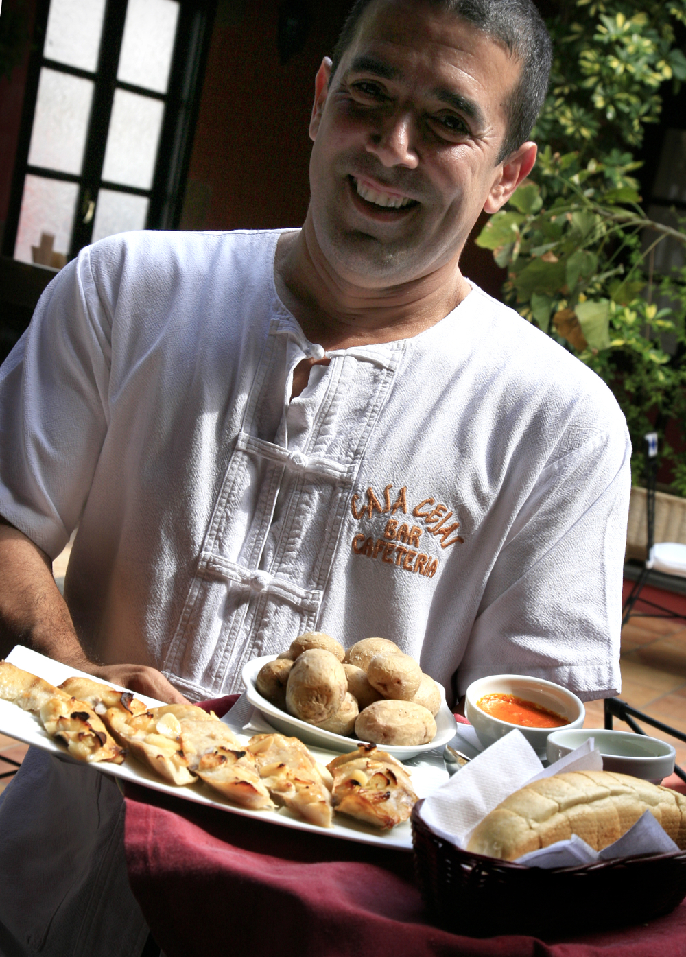 Merveilleux repas à Cejas, plaza San Francisco, Teguise