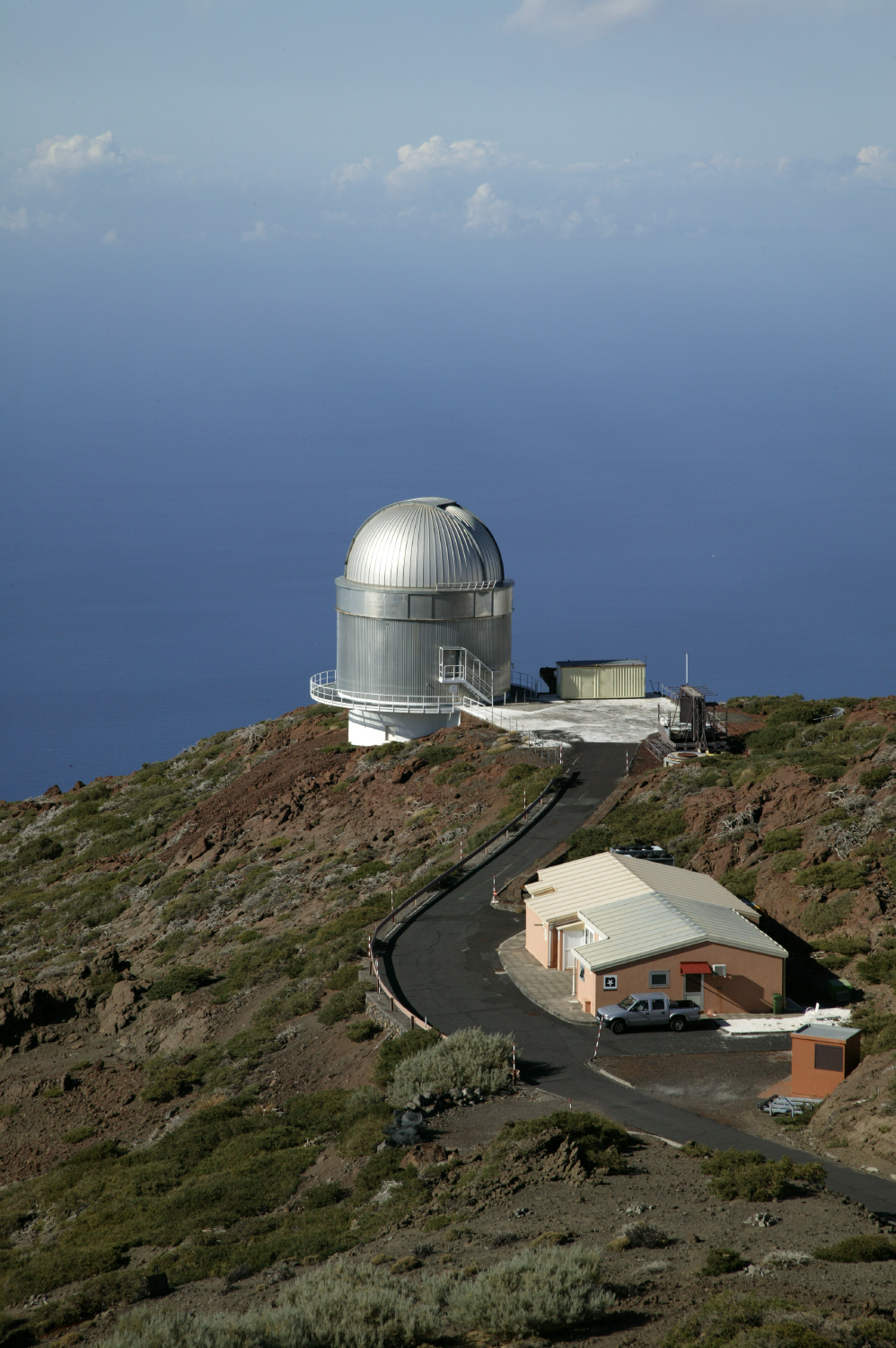 Téléscope belge Mercator à «Roque de los Muchachos», sommet de la Caldeira de Taburiente