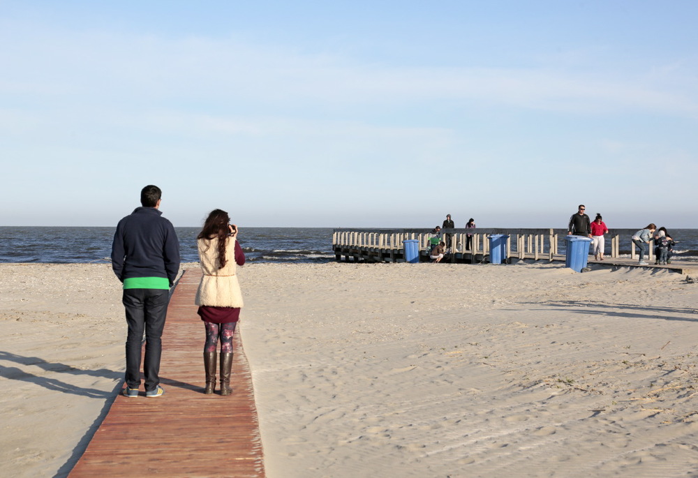 Sur la plage de Salina