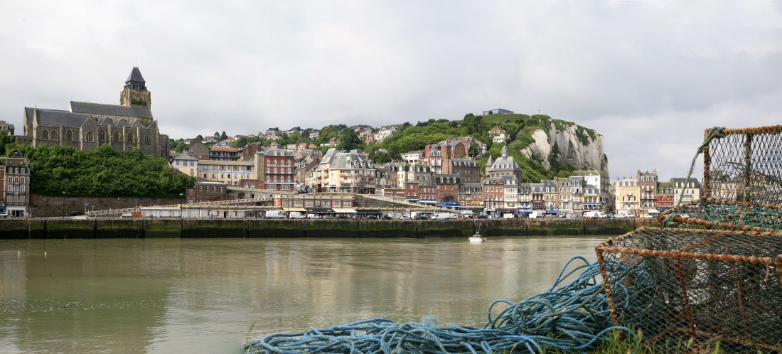 Le Tréport vu de la Villa Marine