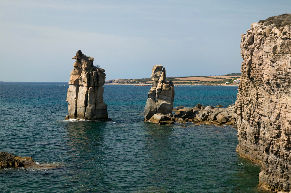 'Punta delle Colonne' sur l'île San Pietro