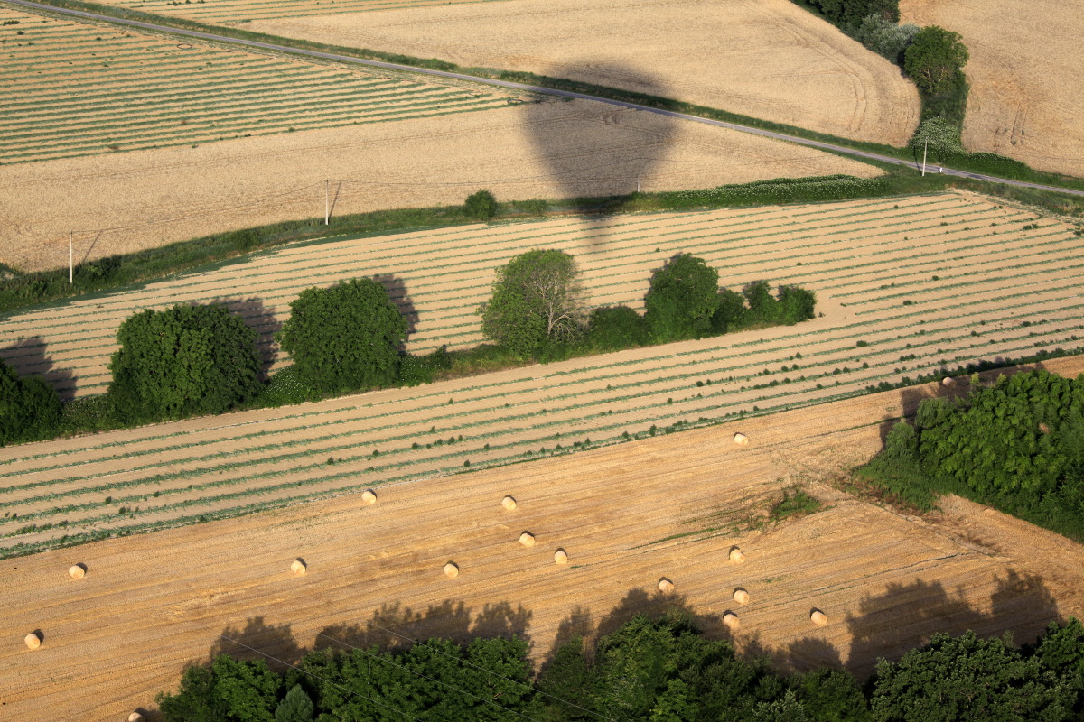 Survol en montgolfière de la région de Forcalquier