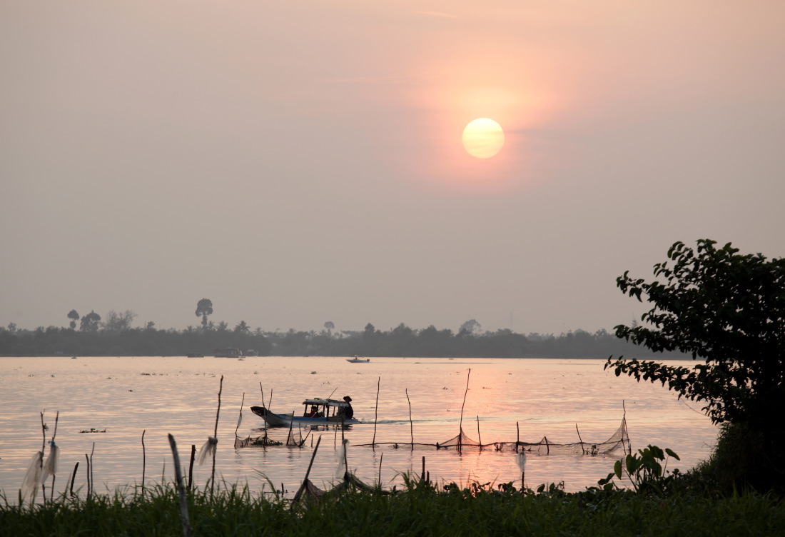 Vue de rêve et quiétude absolue dans notre nid du Mekong Riverside Boutique Hotel (BaiBe)