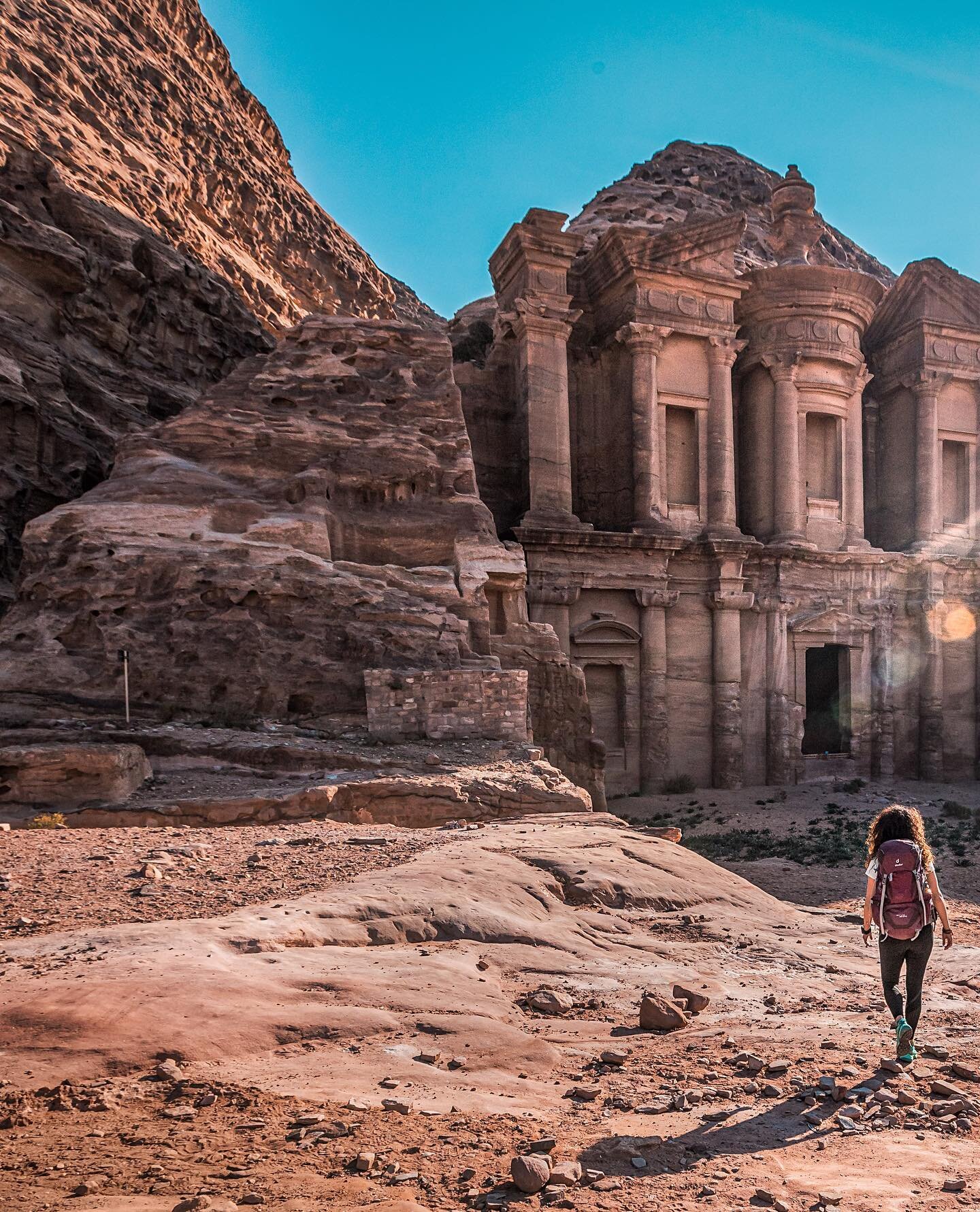 Hidden by time...
👉 Swipe for the full panoramic view
.
.
.
🖼 @farah_qudsi exploring the majestic monastery in Petra .

📸 Captured on assignment for @visitjordan.

📷 Shot with @canonme 5Dm4 (16-35mm f/2.8 )

💻 Edited with Adobe Lightroom Classic