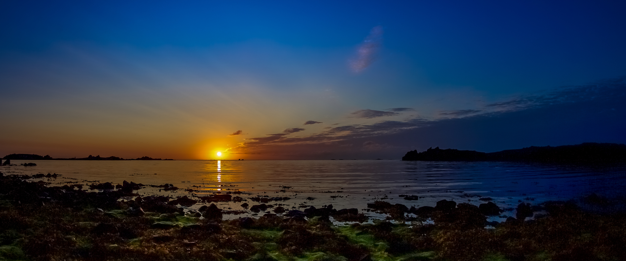 'A Morning View'... Looking out from Bordeaux Harbour towards Alderney....