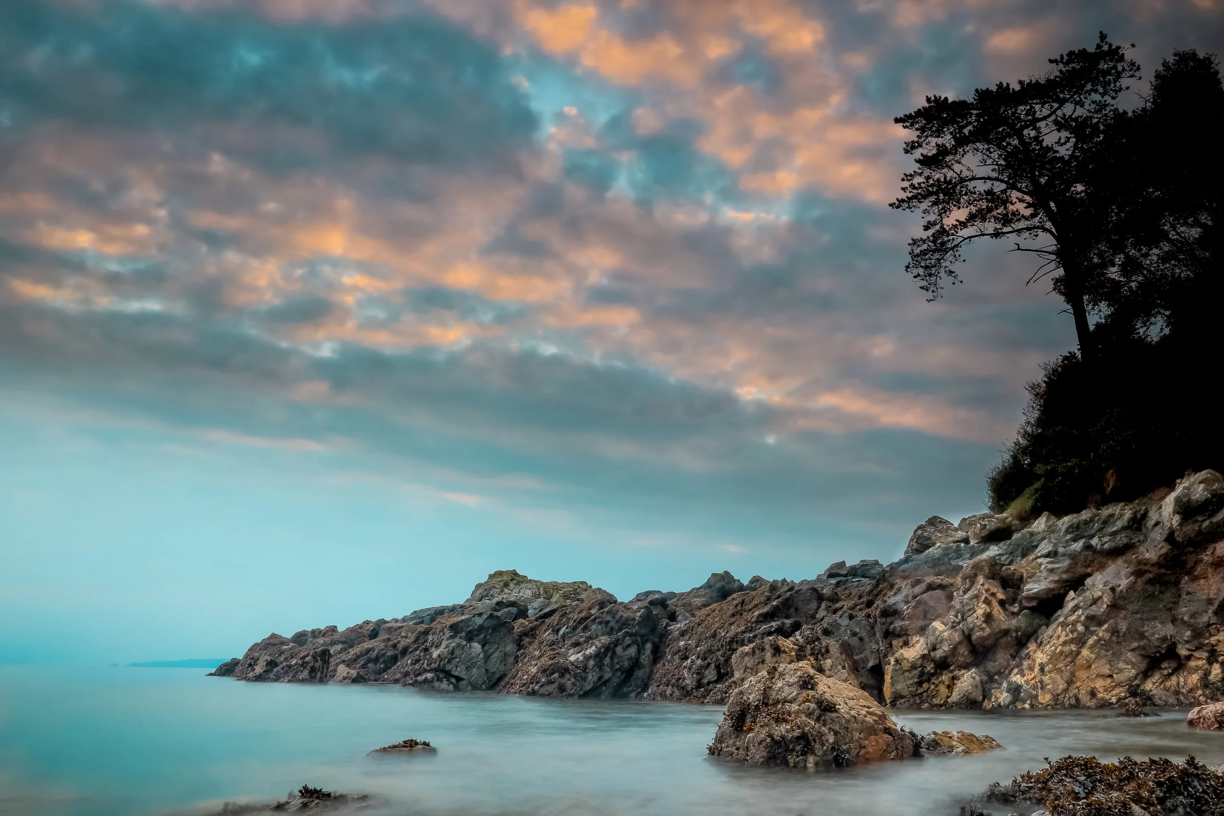 'First light at Marble Bay'... The clouds break long enough to capture this October morning view of Marble Bay....