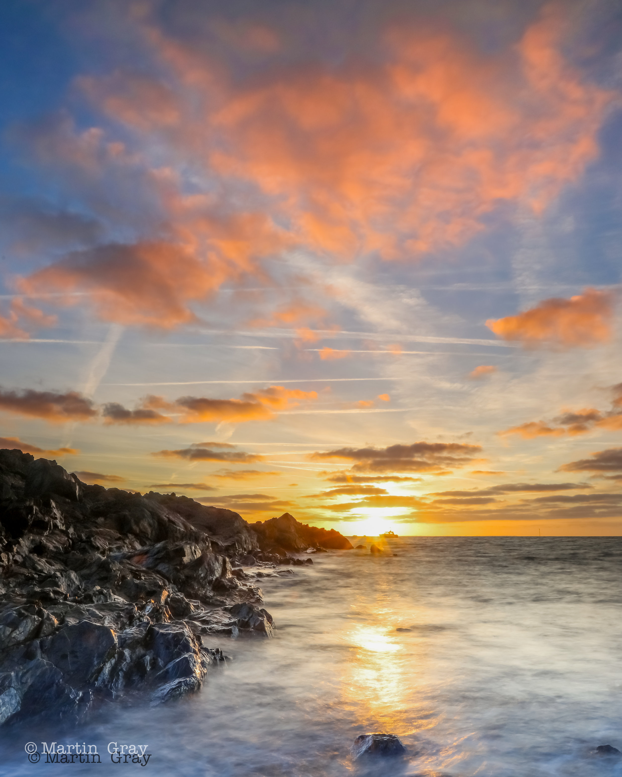 'December light'..... Taken from the beautiful Belle Greve Bay in December....