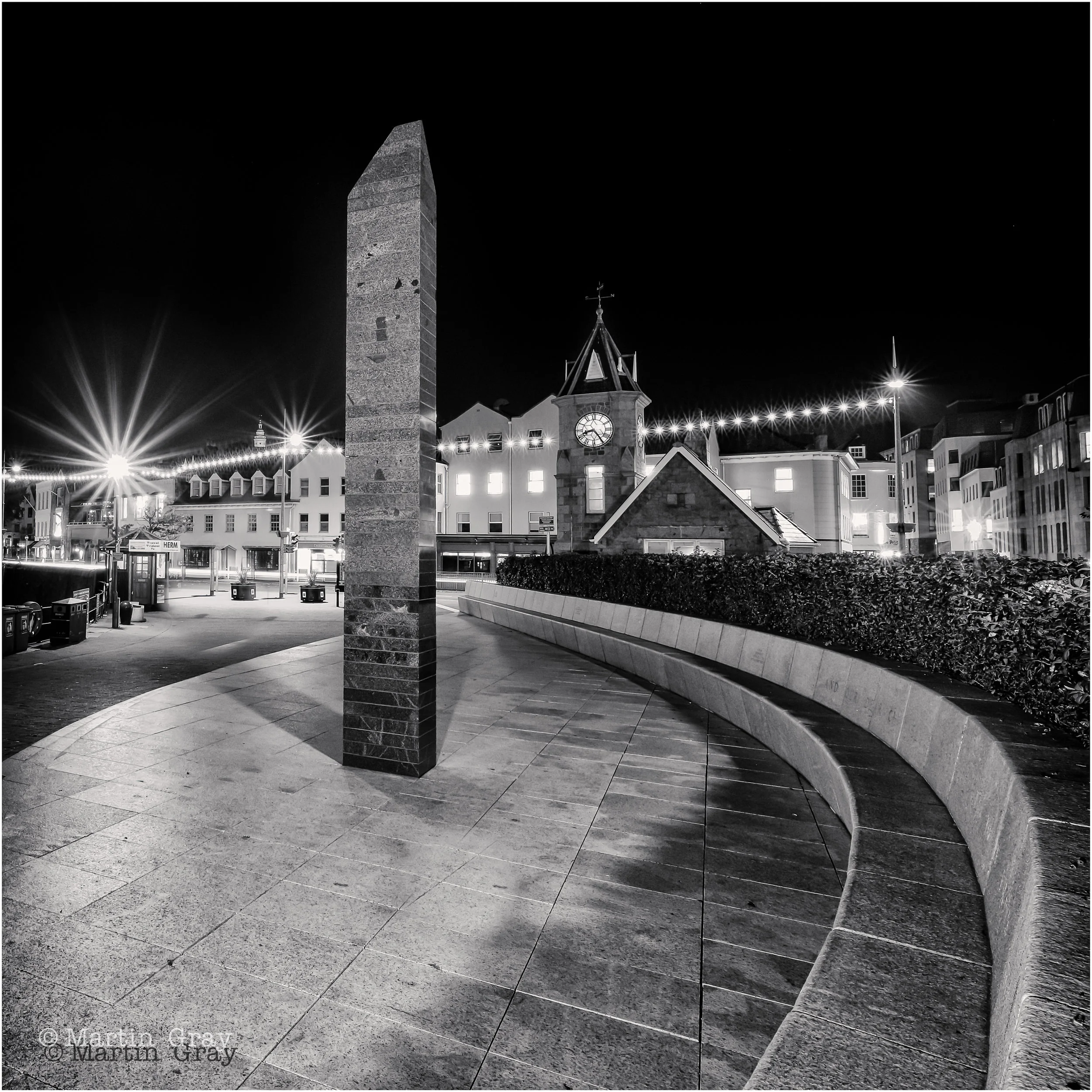 'Not a Soul'... Guernsey's Liberation Monument shot on an October evening...