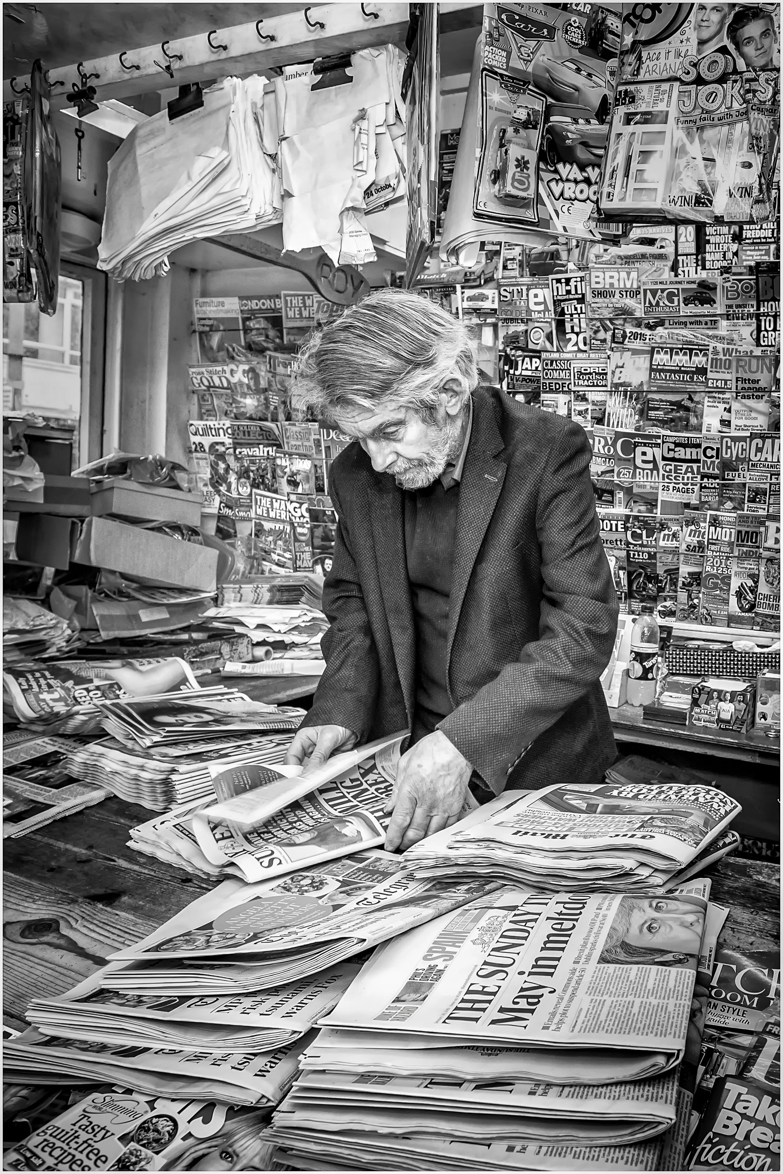 ‘Read all about it’ … Guernsey Eisteddfod 2019 Print Portrait Winner… Wessex Dragons Exhibition 2019 - Mono People Acceptance… Gradac International - 2019 - People Acceptance… Georgia International 2019 - Portrait Acceptance…
