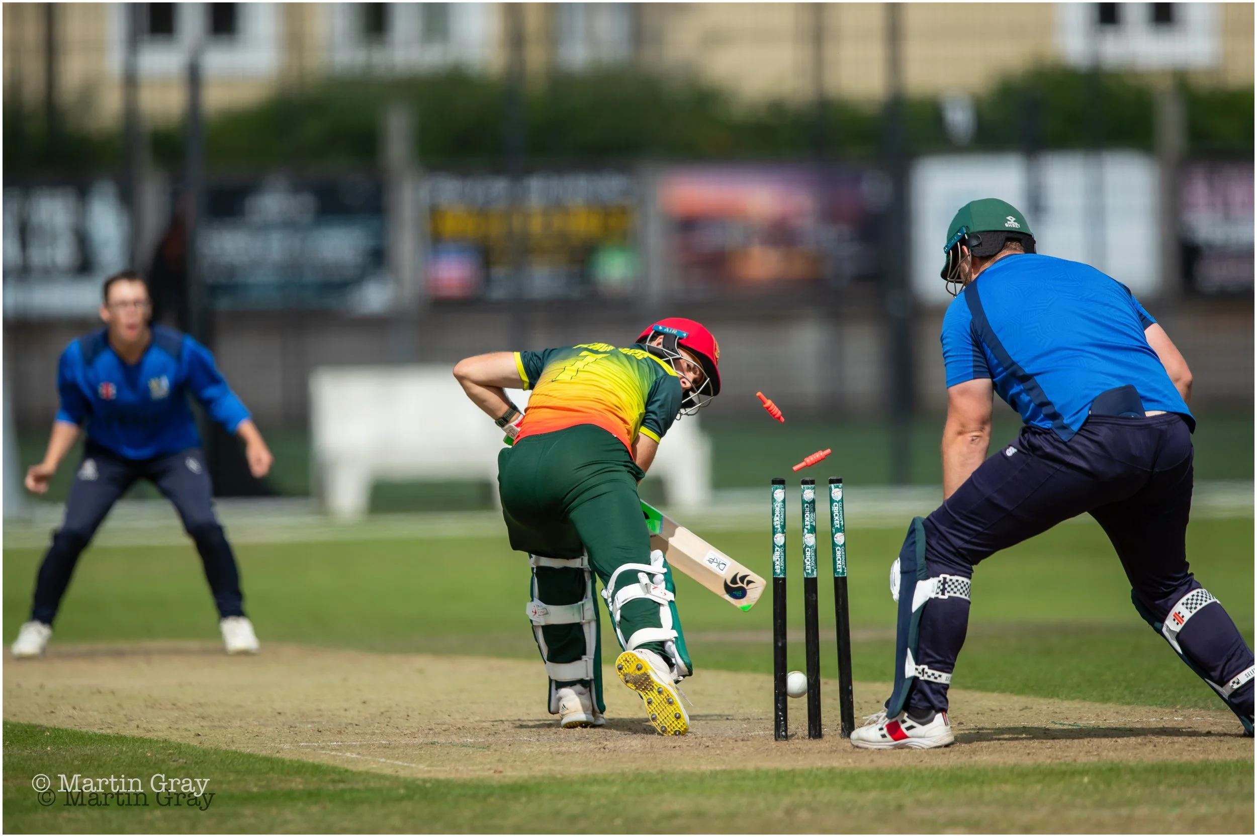 Alfie Gallienne get the important wicket of Farmers skipper Charles Perchard-2.jpg