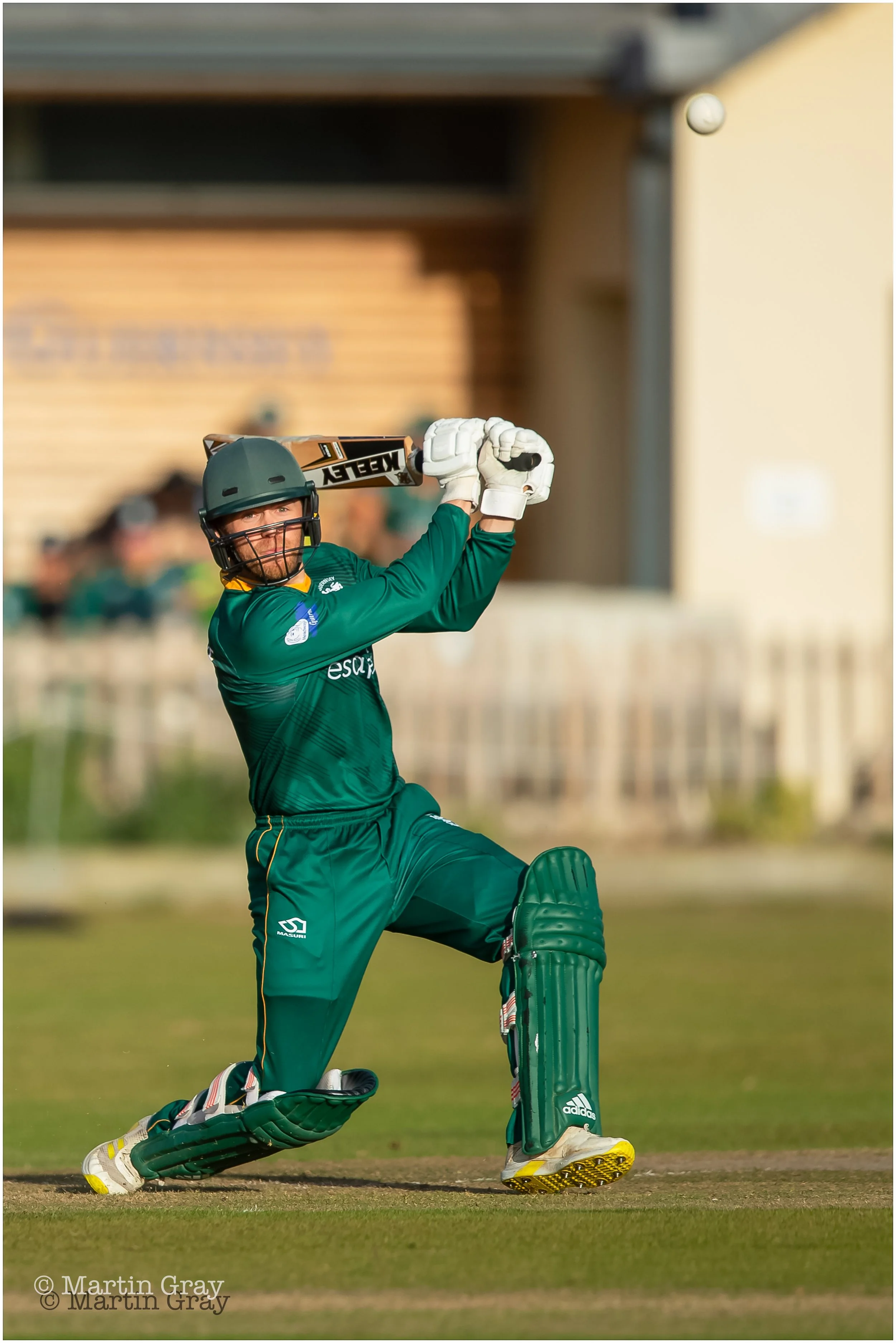 Tom Nightingale drives over cover on the offside-1125.jpg