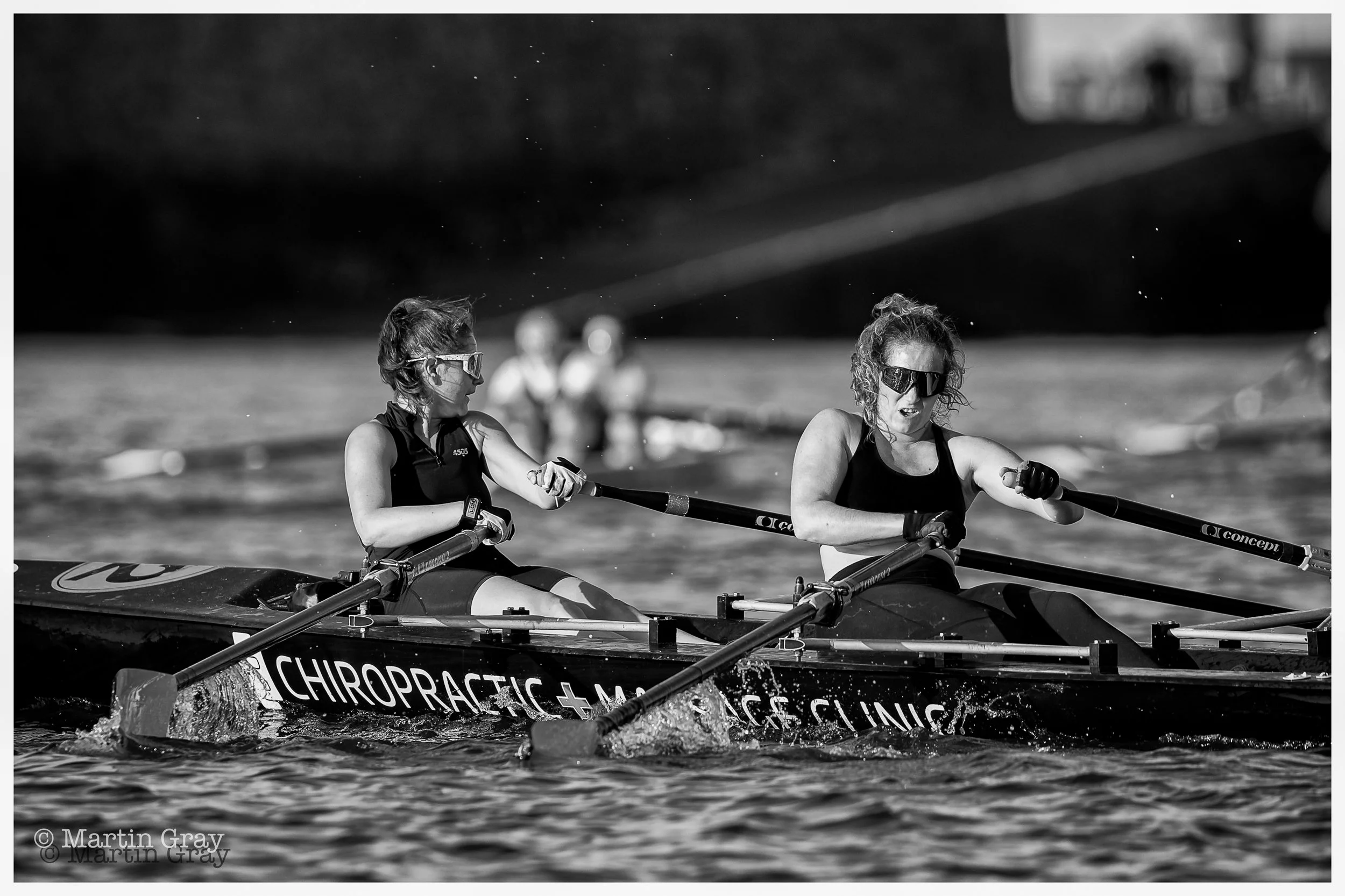 12 Double Trouble power out of the final turn B+W-2.jpg
