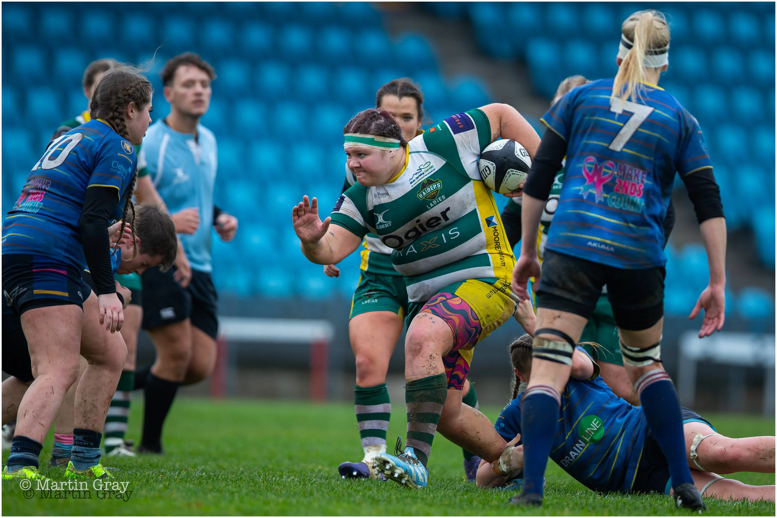 Macy Rushent powers through a tackle in the first half-6217.jpg