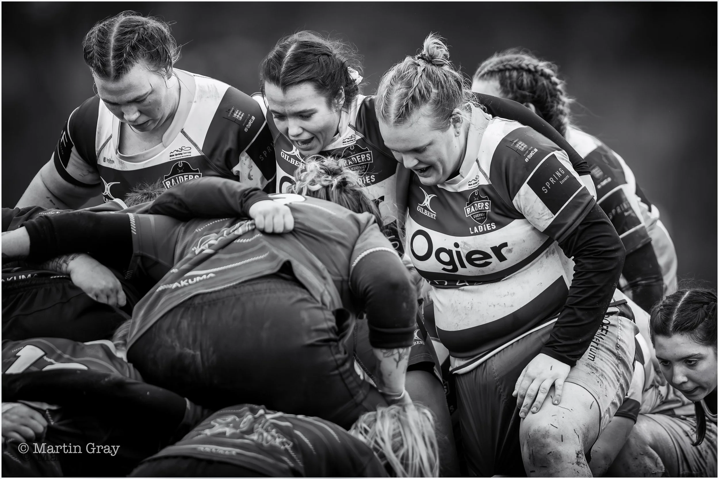 Raiders Ladies Front Row B+W-2.jpg
