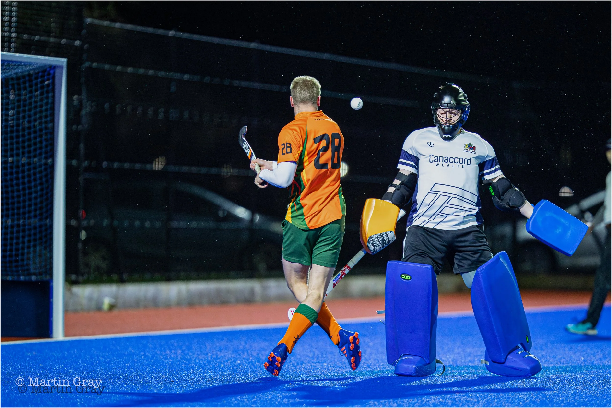 Josh Kendal attacks the College goal-1906.jpg