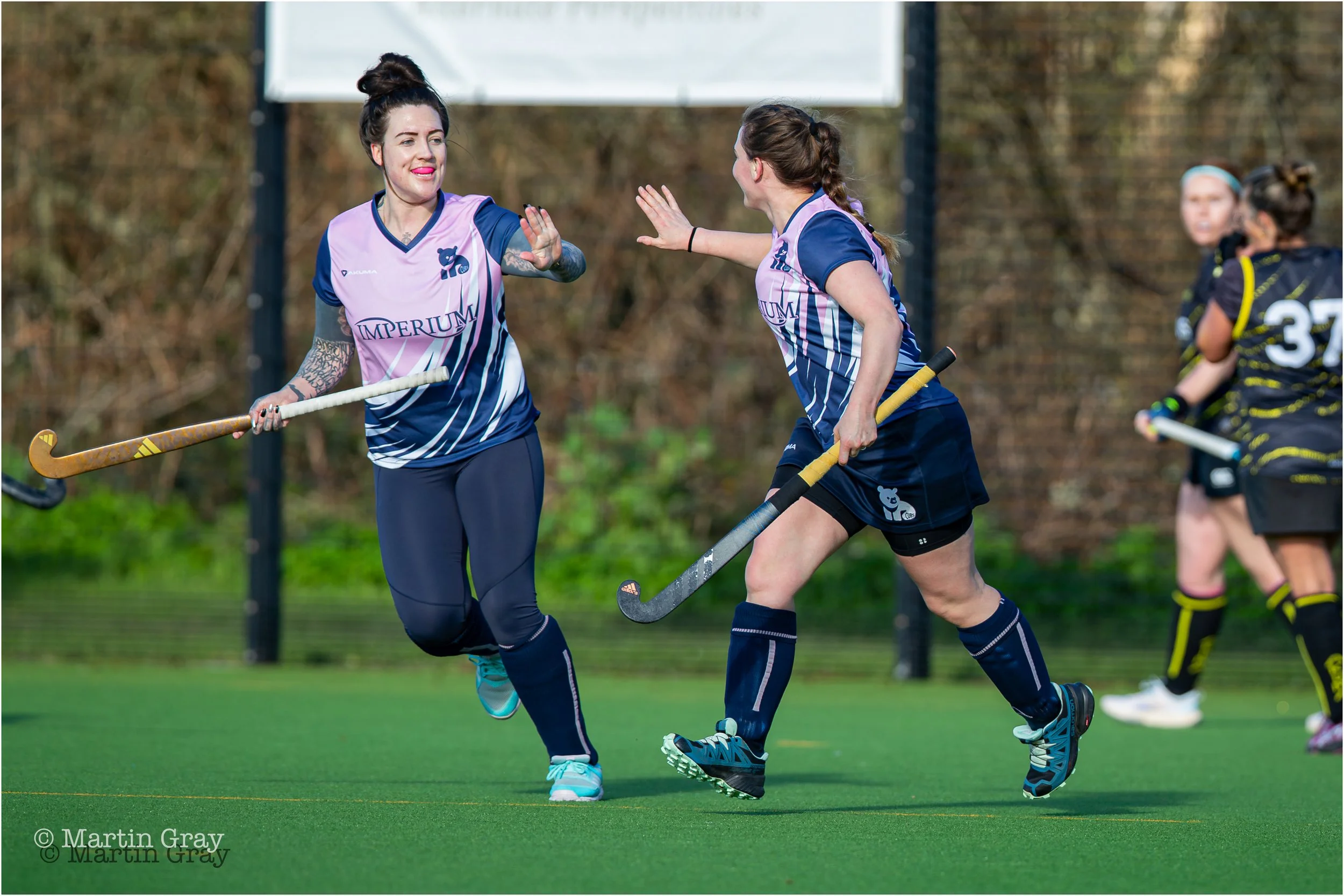 Nicole Hewlett-Domaille and Julianne Doherty celebrate Cubs opening goal-3859.jpg