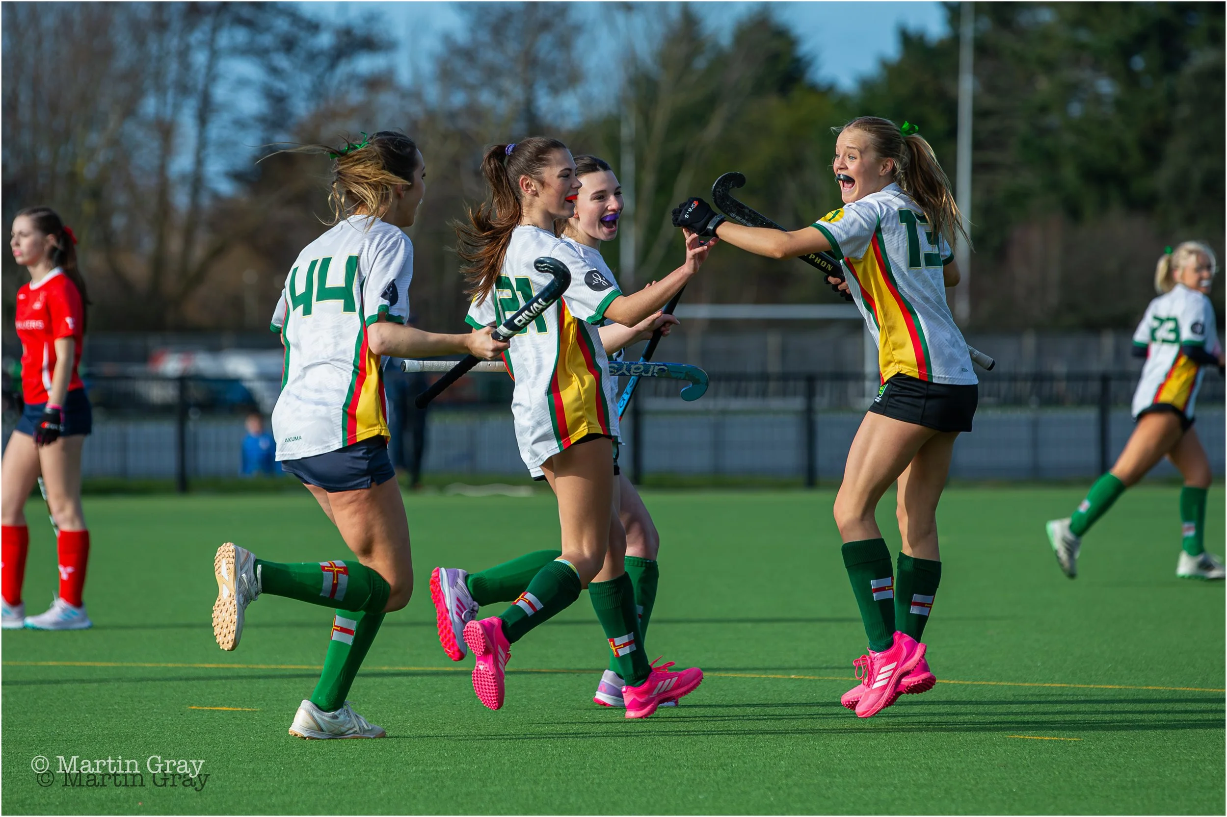 Claudia Bailey and Guernsey Girls celebrate their third goal-1004.jpg