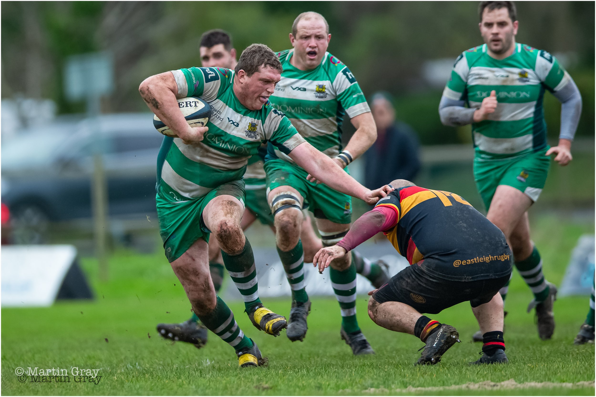 Jacob Smith hands off an Eastleigh player-5137.jpg