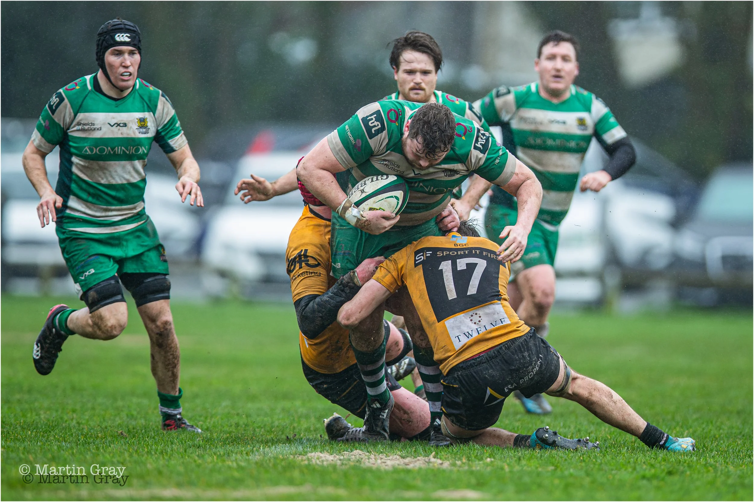 Michael Smith runs into a tackle-1726.jpg