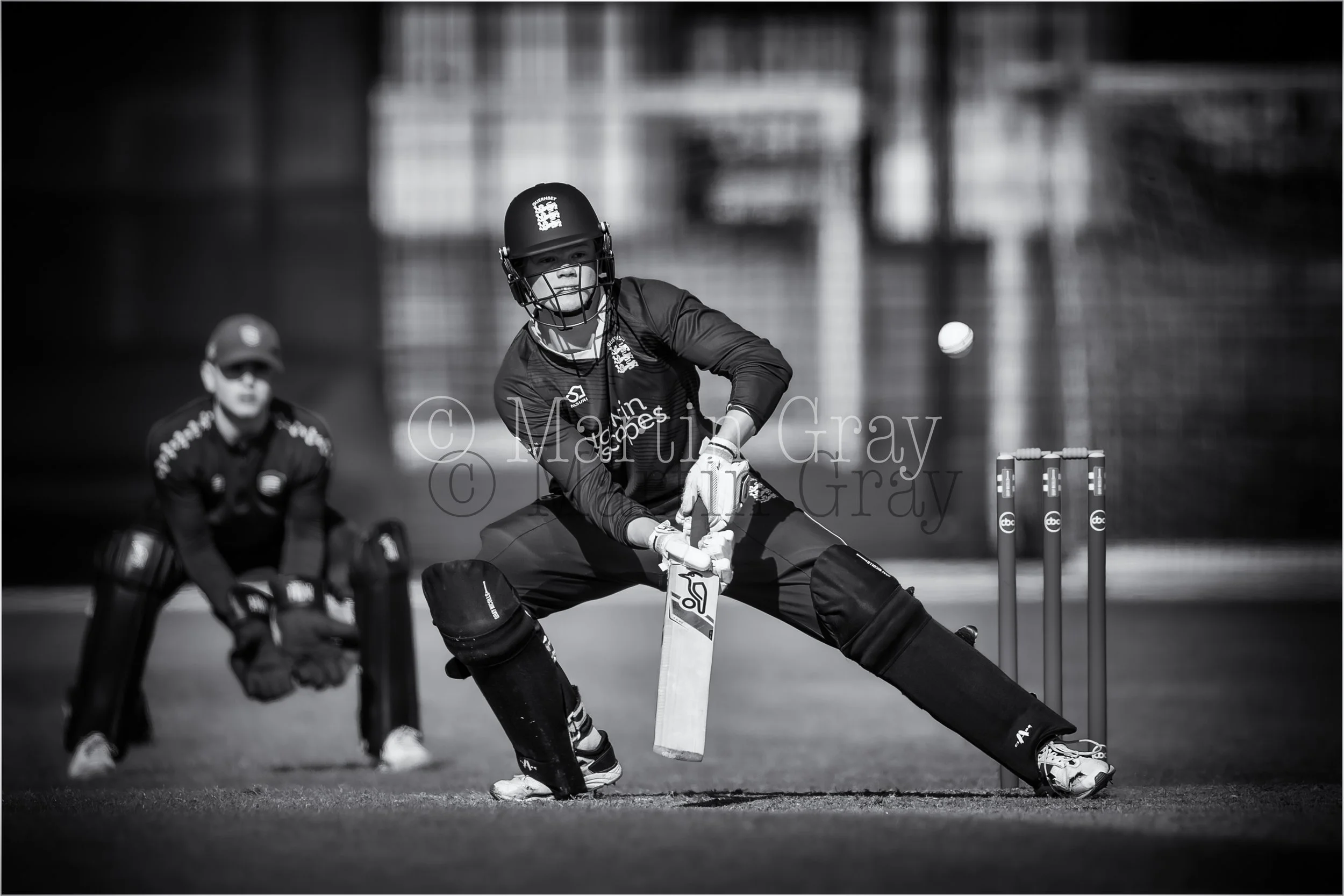 Ed Robinson switch hit B+W-2.jpg