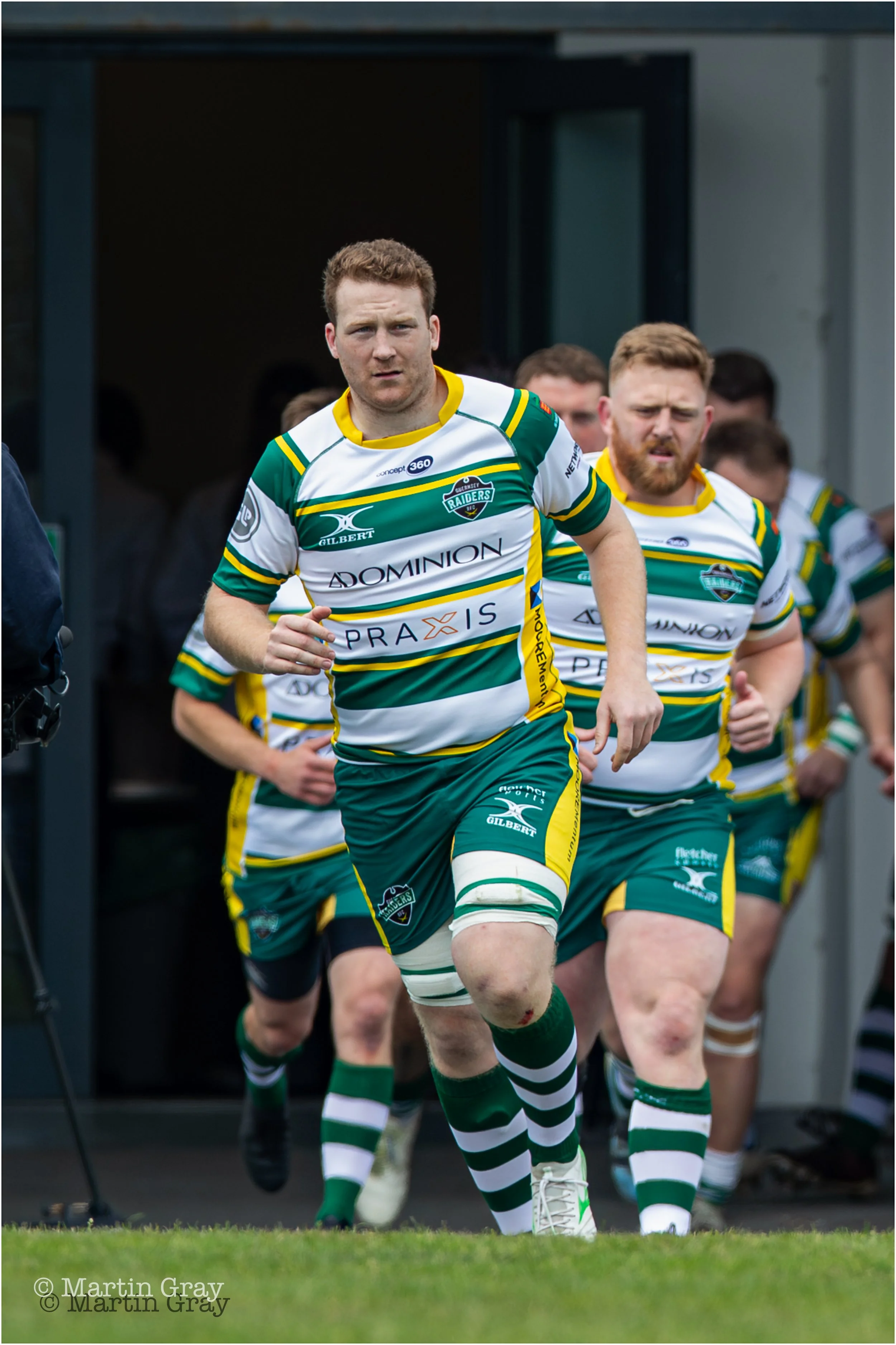 Chris Croft leads Guernsey Raiders onto the field-4148.jpg
