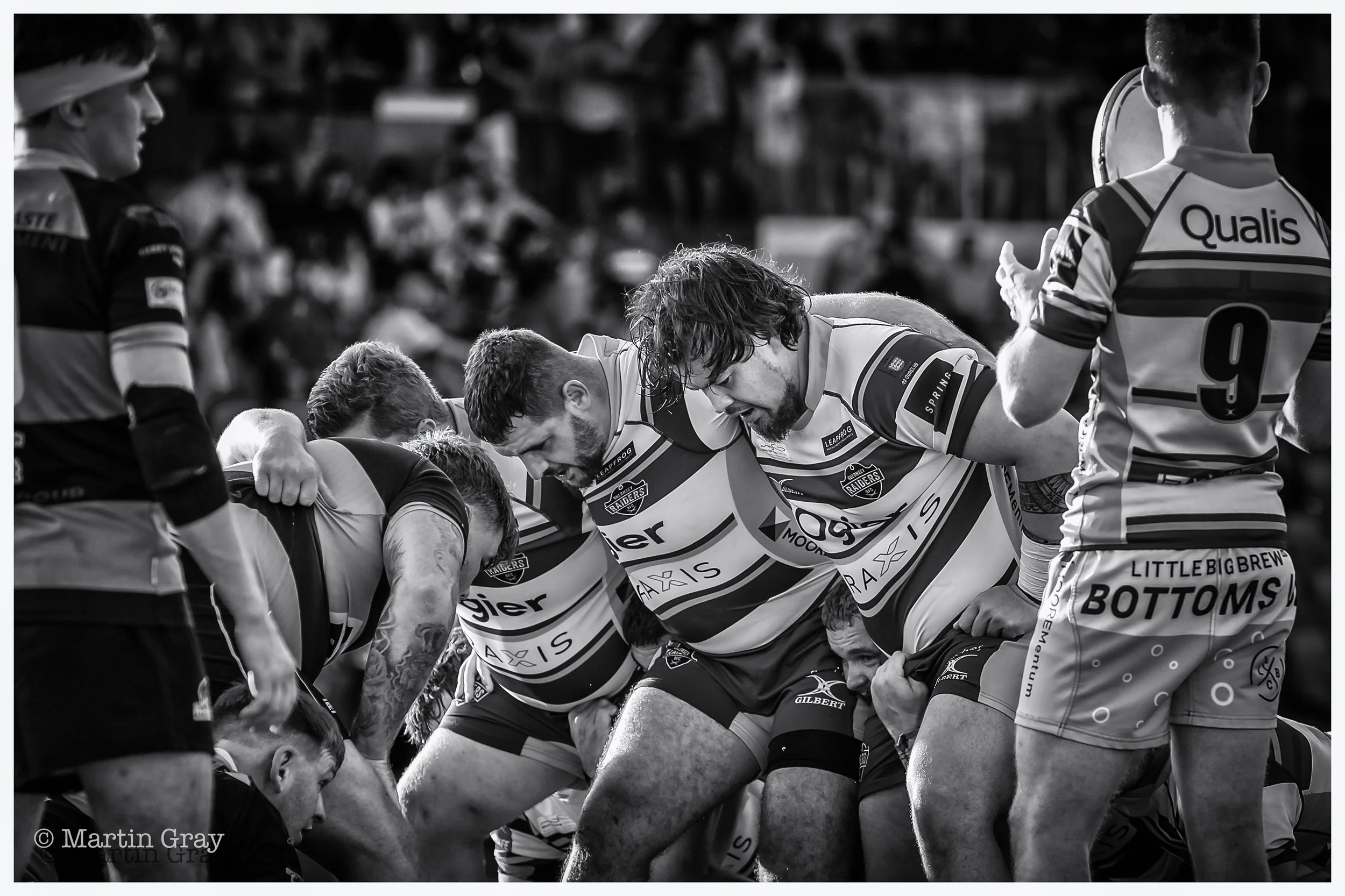 Jamie Dunn playing his last game iin Raiders colours B+W-2.jpg