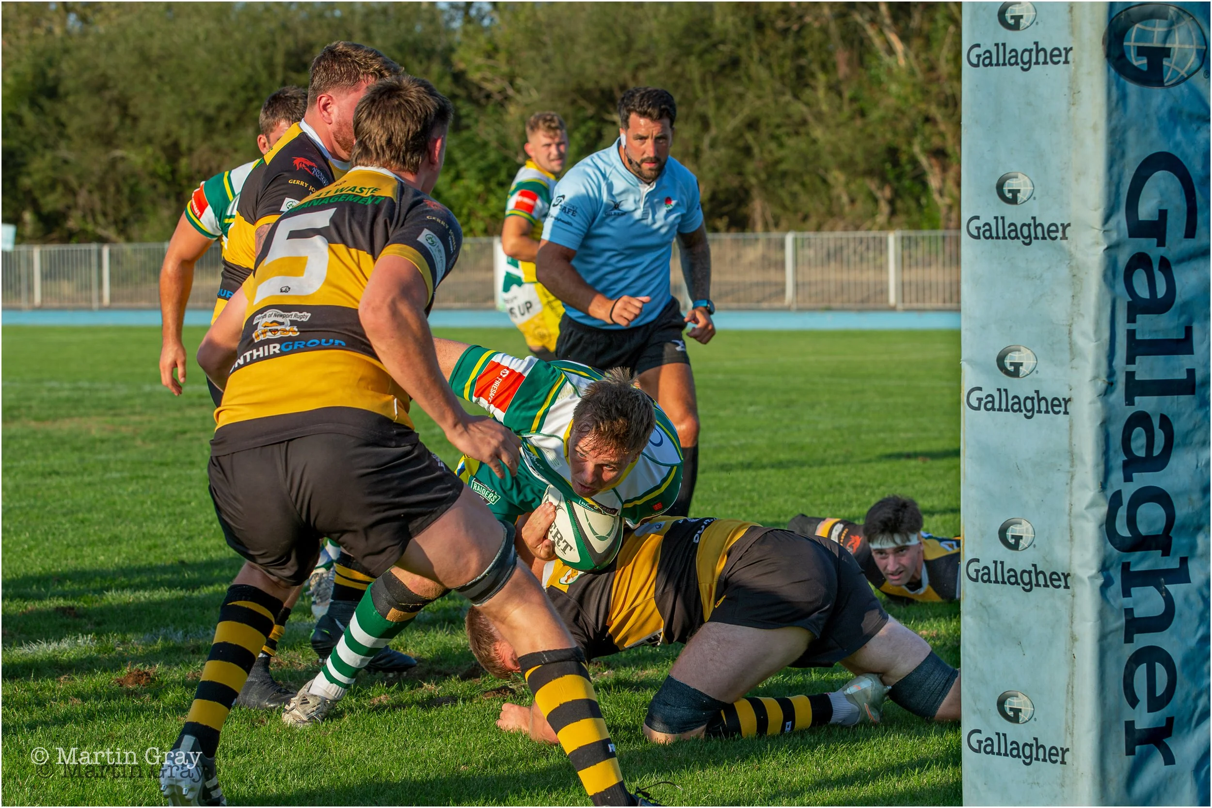 Gywn Parks is tackled short of the tryline-0634.jpg