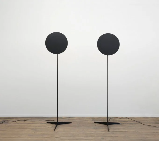  Study for a Void 1 &amp; 1.2 2013 powder coated aluminum, lamp hardware, 8.5' x3' 