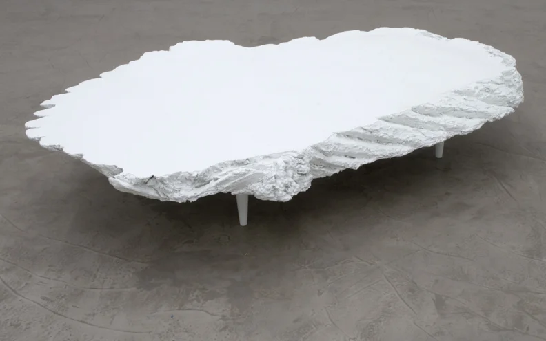  Table 01, 2011  Cast plastic, foam, wood and oil enamel 59"x34"x11" 