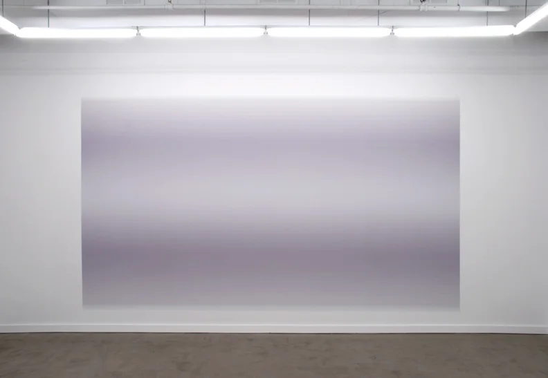  Wall Gradient 02  inkjet print on synthetic adhesive film on eight panels 108"X192"   