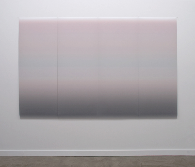  Gradient 103  inkjet print on backlit film four panels of 24"x62" 
