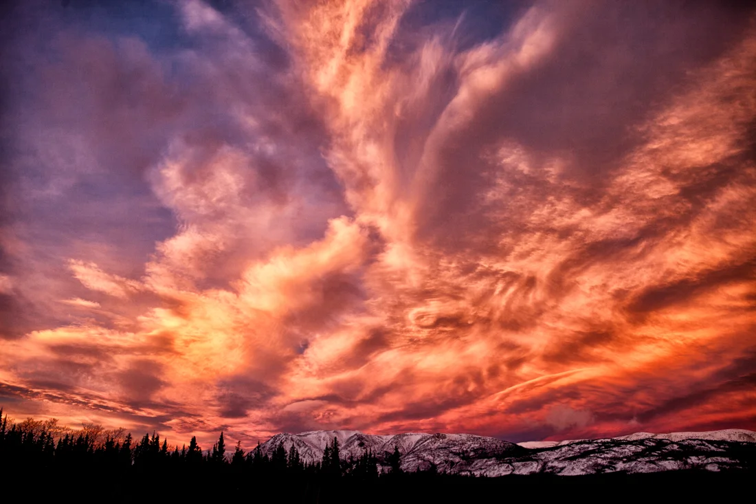 An impressive sunrise colours our backyard. Photo by Christa Galloway.