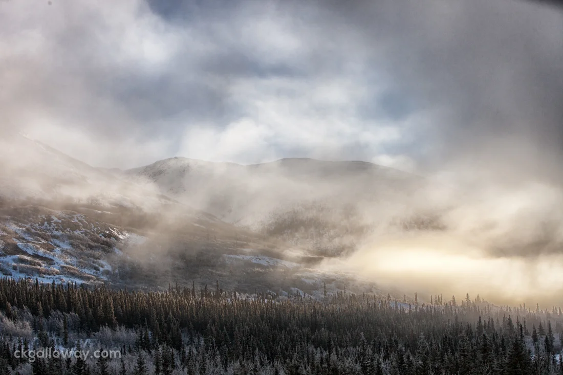 The mountains near Carcross, Yukon. Photo by Christa Galloway.