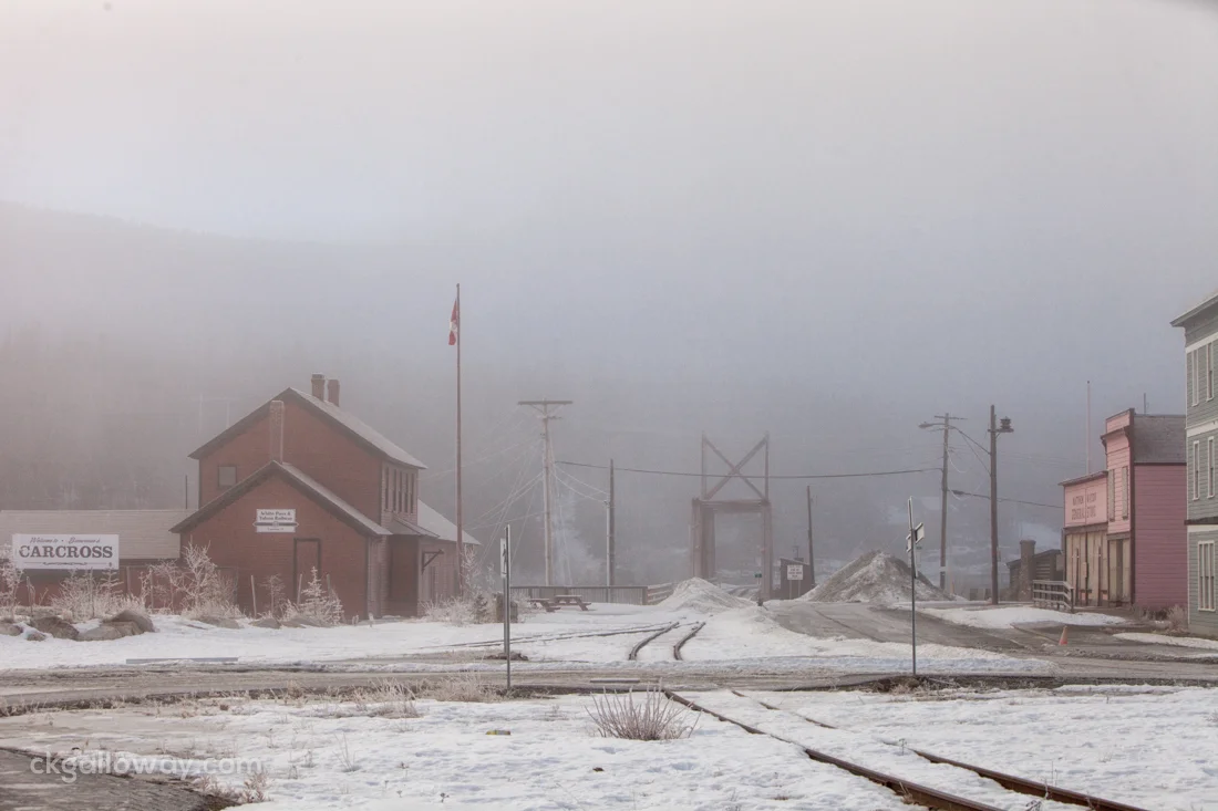 Carcross at the White Pass and Yukon Railway bridge. Photo by Christa Galloway.