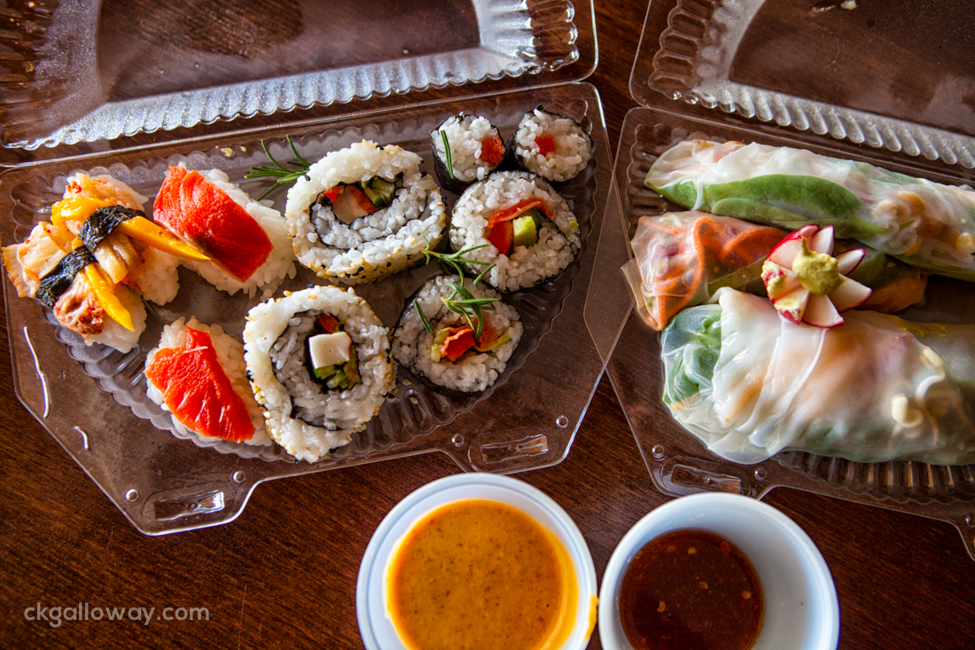 Home-made sushi courtesy of Richard. Photo by Christa Galloway.
