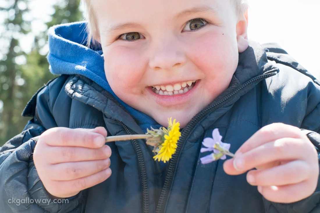 Who needs toys when you have all of nature to play with? Photo by Christa Galloway.