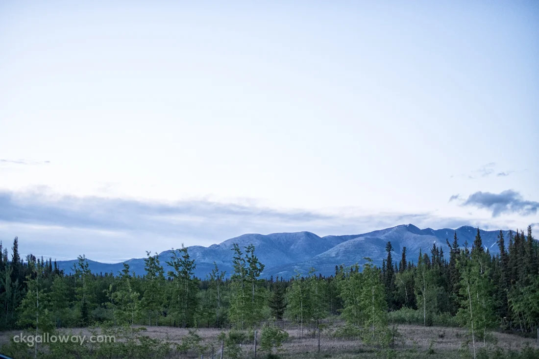 12:25am on June 21 2014 near Whitehorse, Yukon.