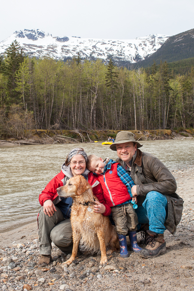 Our family on a camping trip to Dyea. Photo by Christa Galloway.