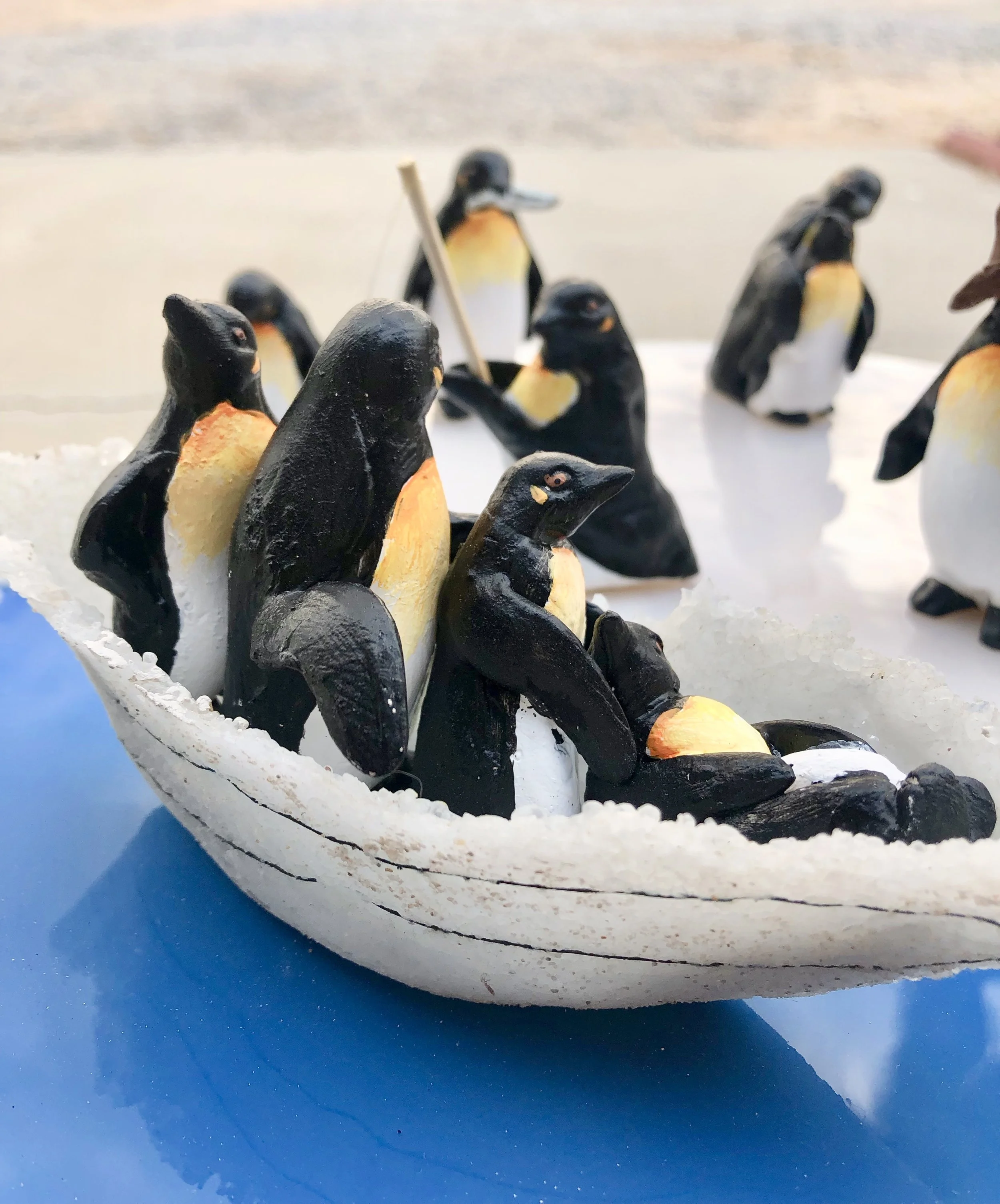PENGUINS ENJOYING THE DAY