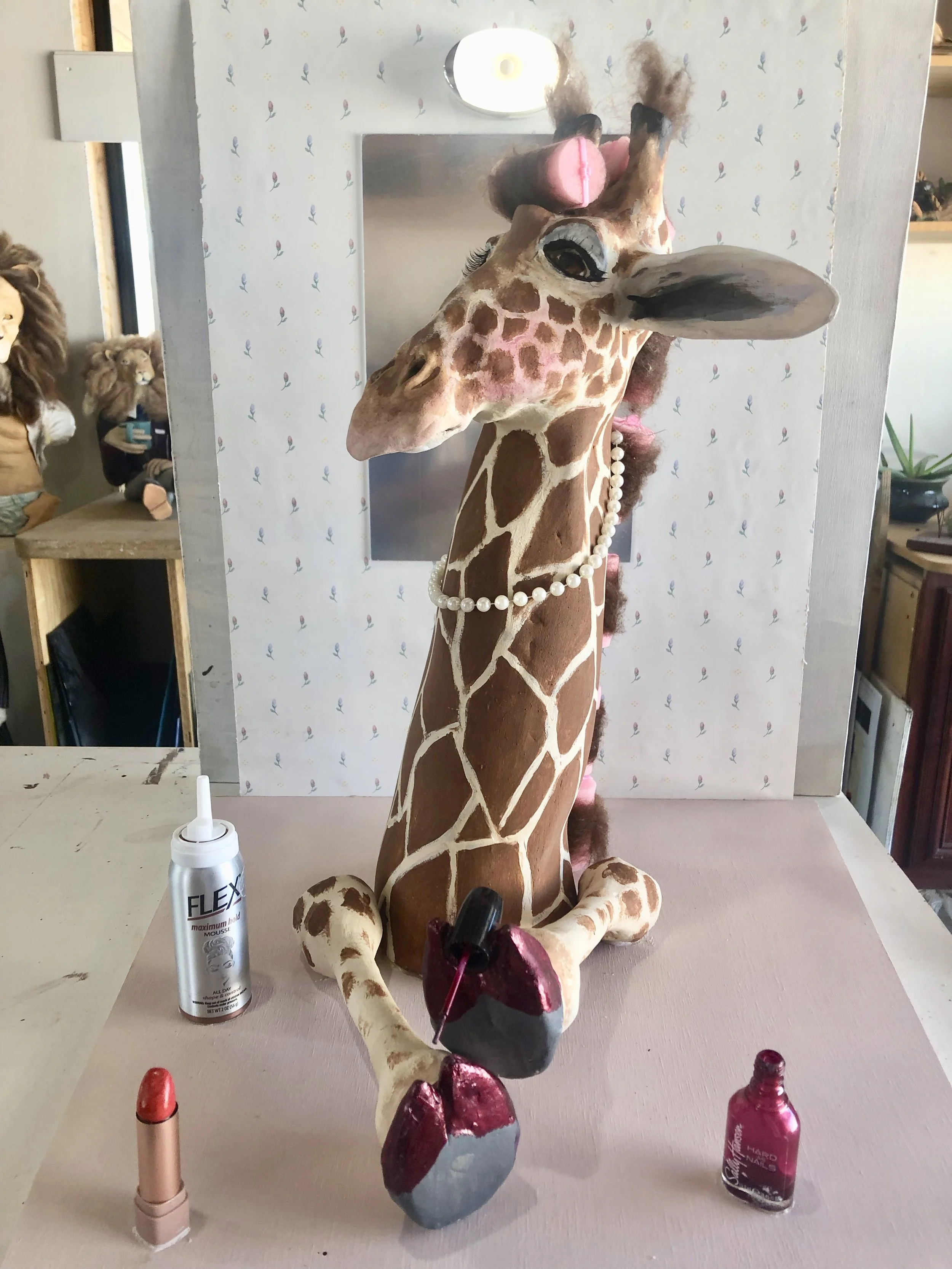 Gertie getting ready for a night on the town