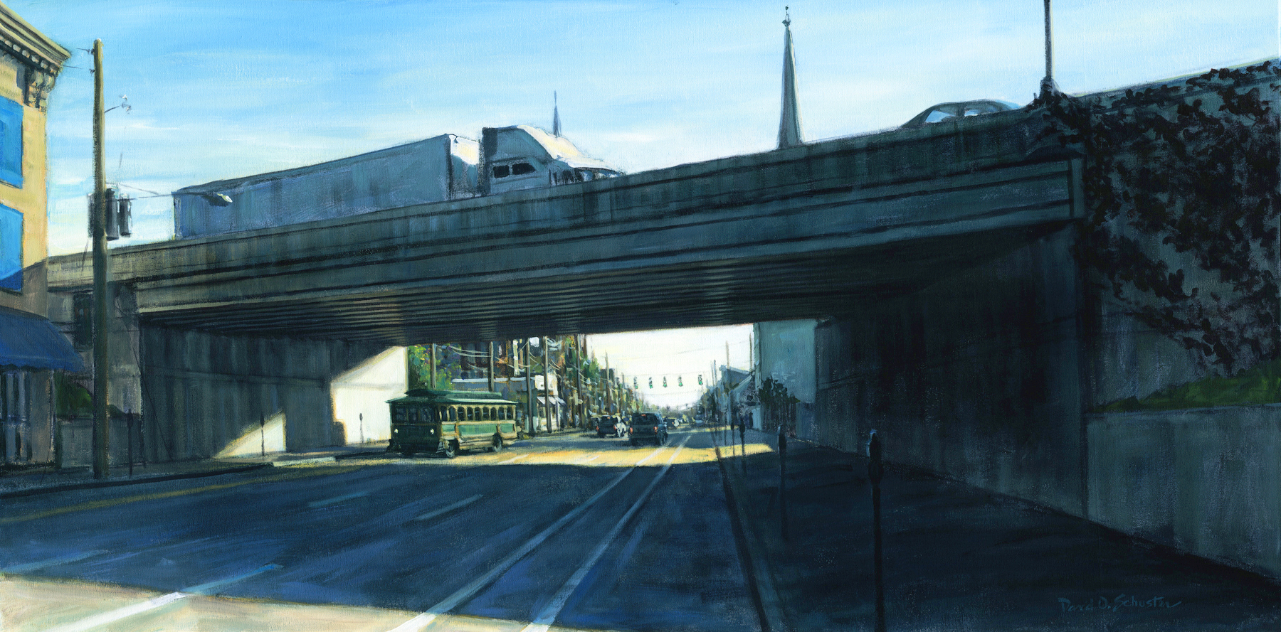 Public Space, acrylic on canvas, 24" x 48", $9,000 (at Ky Fine Art Gallery)