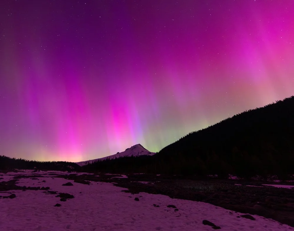 Aurora Borealis, Mt Hood.