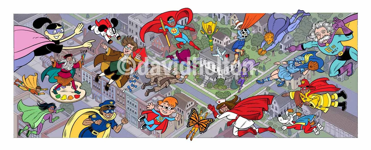 Highlights Heroes — David Helton Illustration