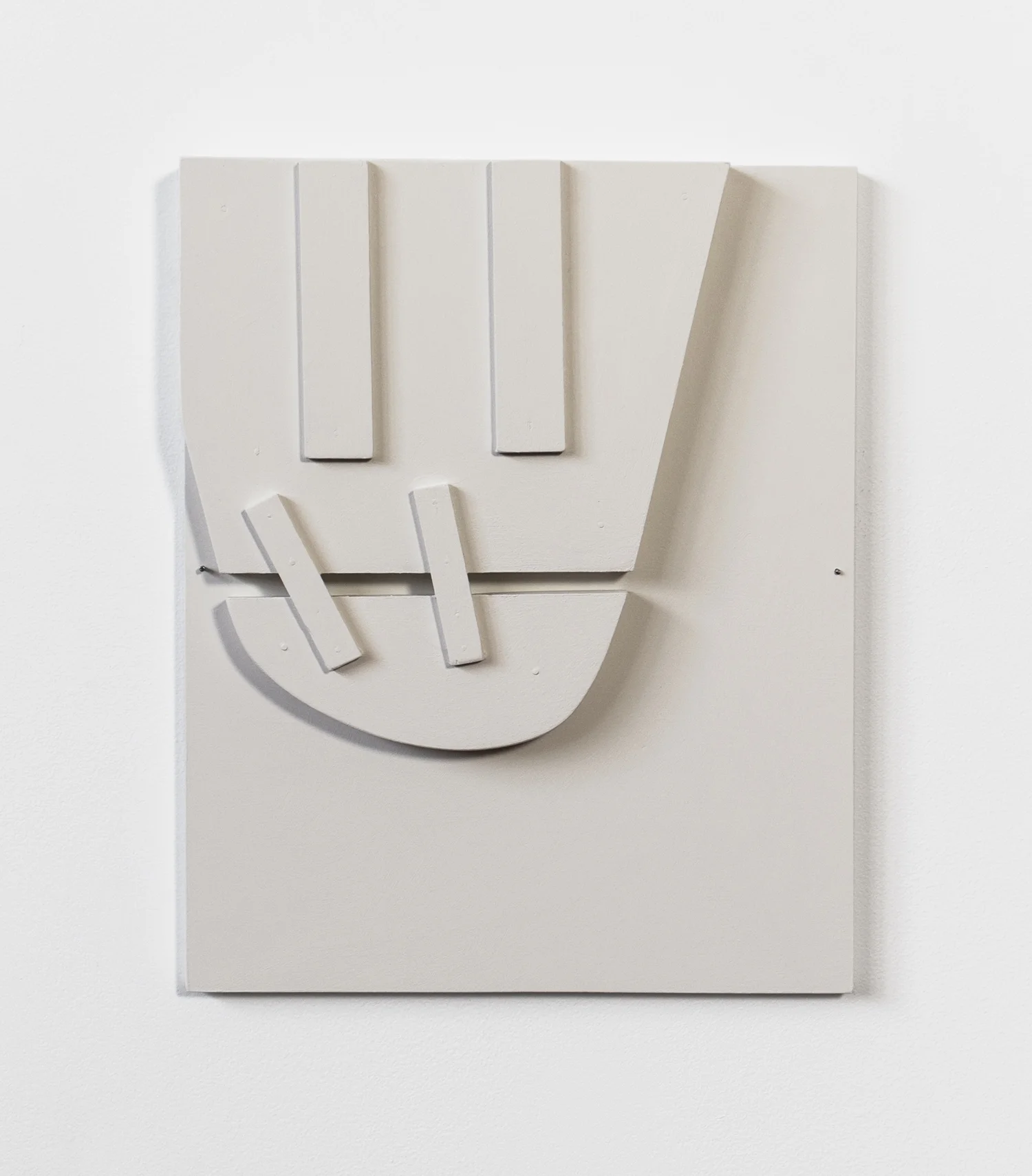 Untitled, 2013, wood, paint, nails, 11 x 1 ½ x 14”
