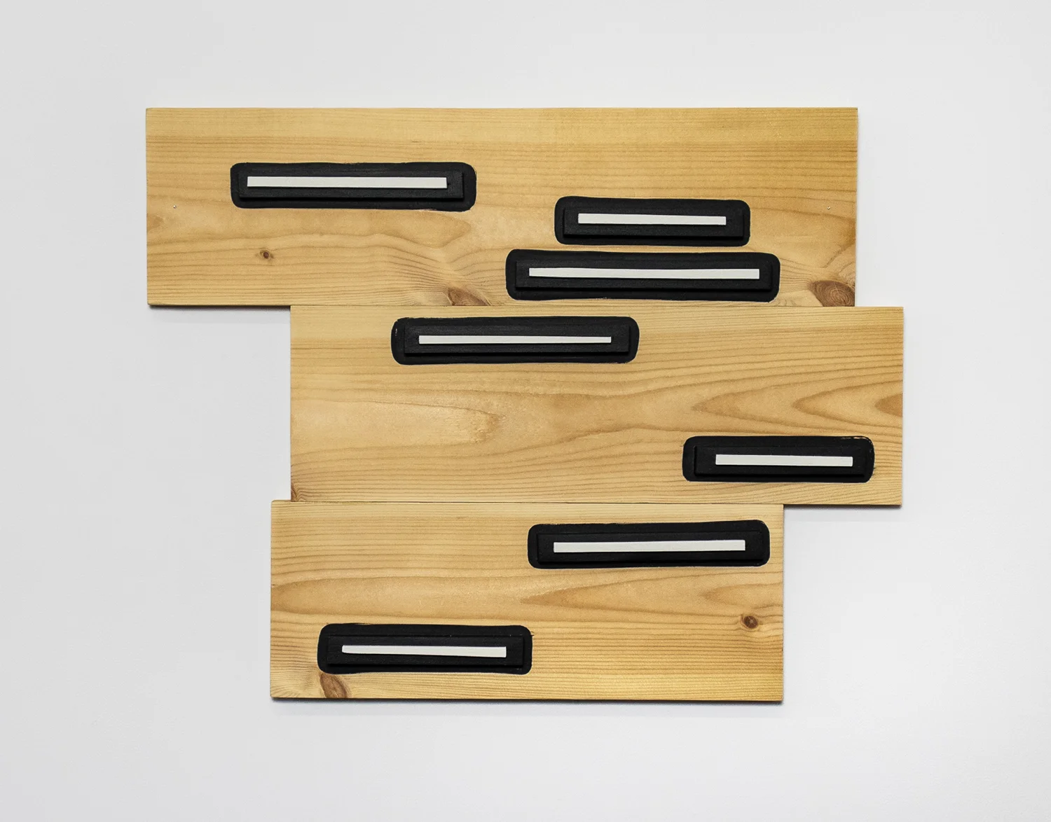 Untitled, 2013, wood, paint, nails, 16 ½ x 21 ¼ x 1 ½”