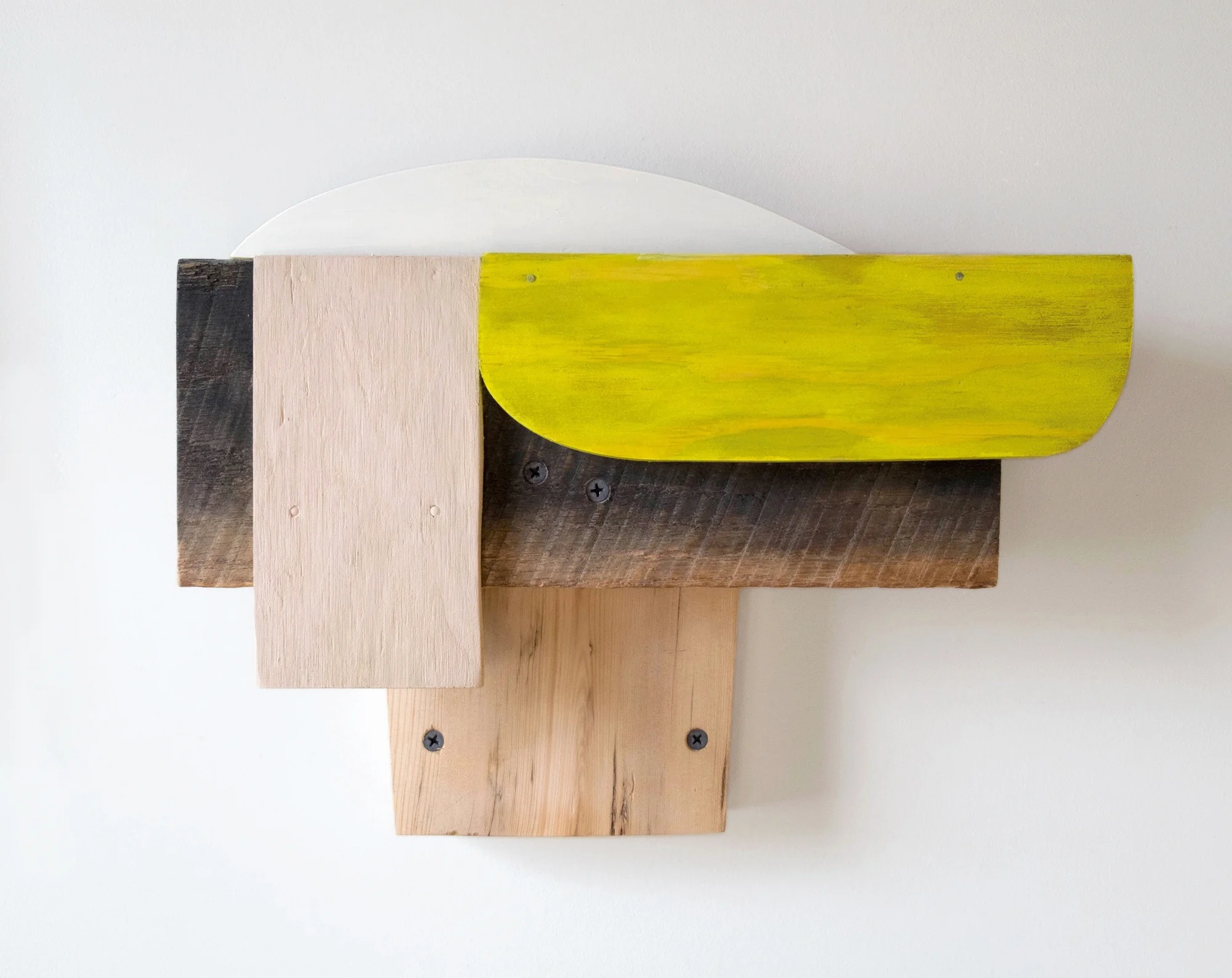 Untitled, 2016, wood, paint, nails, 13 1/2 x 2 3/4 x 10"