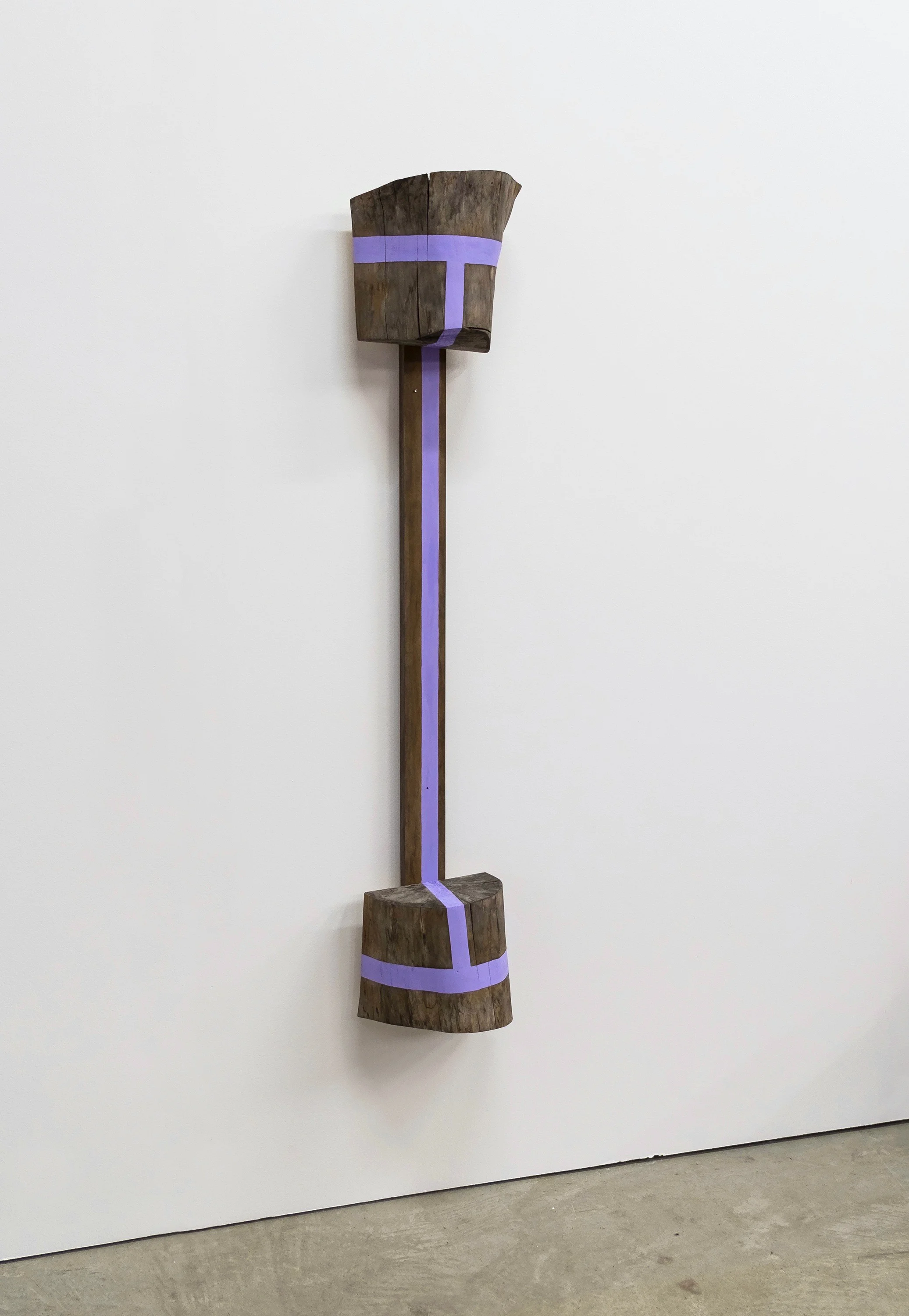 Untitled, 2016, wood, nails, paint, 7-1/2 x 5-1/2 x 38”