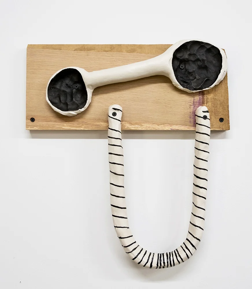 Untitled, 2018, wood, porcelain, ink, screws, Untitled, 2018, wood, porcelain, ink, screws, 16 x17 x 2”